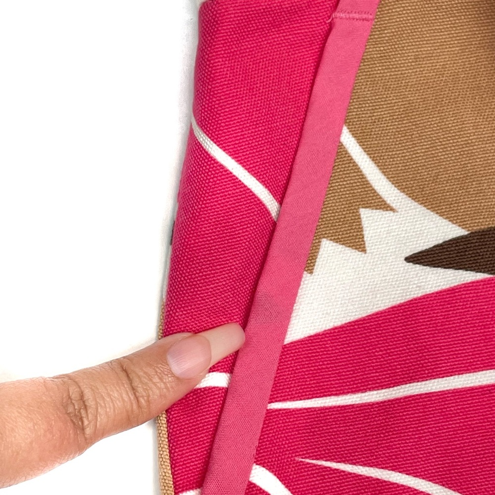 J. Crew Cotton Floral Print Canvas Mini Skirt in Pink White Tan & Red Size 6 - Picture 9 of 12